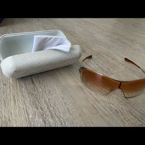 Gold Oakley Dart Sunglasses